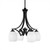 Toltec Lighting - 568-MB-615 - Four Light Chandelier - Zilo - Matte Black