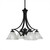 Toltec Lighting - 568-MB-7195 - Four Light Chandelier - Zilo - Matte Black