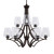 Toltec Lighting - 569-DG-210 - Nine Light Chandelier - Zilo - Dark Granite