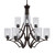 Toltec Lighting - 569-DG-3002 - Nine Light Chandelier - Zilo - Dark Granite