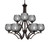 Toltec Lighting - 569-DG-4602 - Nine Light Chandelier - Zilo - Dark Granite