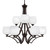 Toltec Lighting - 569-DG-4811 - Nine Light Chandelier - Zilo - Dark Granite