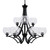 Toltec Lighting - 569-MB-4100 - Nine Light Chandelier - Zilo - Matte Black