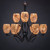Toltec Lighting - 569-MB-4175 - Nine Light Chandelier - Zilo - Matte Black