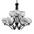 Toltec Lighting - 569-MB-4819 - Nine Light Chandelier - Zilo - Matte Black
