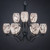 Toltec Lighting - 569-MB-5054 - Nine Light Chandelier - Zilo - Matte Black