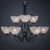 Toltec Lighting - 569-MB-755 - Nine Light Chandelier - Zilo - Matte Black