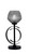 Toltec Lighting - 56-MB-4622 - One Light Accent Lamp - Accent Lamps - Matte Black