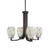 Toltec Lighting - 574-DG-5054 - Four Light Chandelier - Apollo - Dark Granite