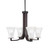 Toltec Lighting - 574-DG-721 - Four Light Chandelier - Apollo - Dark Granite