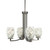 Toltec Lighting - 574-GP-5054 - Four Light Chandelier - Apollo - Graphite