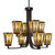 Toltec Lighting - 578-DG-9864 - Eight Light Chandelier - Apollo - Dark Granite