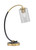 Toltec Lighting - 57-MBNAB-3002 - One Light Desk Lamp - Desk Lamps - Matte Black & New Age Brass