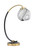 Toltec Lighting - 57-MBNAB-4109 - One Light Desk Lamp - Desk Lamps - Matte Black & New Age Brass