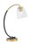 Toltec Lighting - 57-MBNAB-461 - One Light Desk Lamp - Desk Lamps - Matte Black & New Age Brass