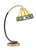 Toltec Lighting - 57-MBNAB-9405 - One Light Desk Lamp - Desk Lamps - Matte Black & New Age Brass