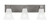 Toltec Lighting - 583-GP-729 - Three Light Bath Bar - Apollo - Graphite