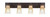 Toltec Lighting - 584-DG-630 - Four Light Bath Bar - Apollo - Dark Granite