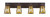 Toltec Lighting - 584-DG-9864 - Four Light Bath Bar - Apollo - Dark Granite