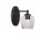 Toltec Lighting - 5911-MB-4812 - One Light Wall Sconce - Capri - Matte Black
