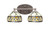Toltec Lighting - 5912-BN-9485 - Two Light Bath Bar - Capri - Brushed Nickel