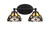 Toltec Lighting - 5912-MB-9435 - Two Light Bathroom Lighting - Capri - Matte Black