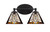 Toltec Lighting - 5912-MB-9596 - Two Light Bathroom Lighting - Capri - Matte Black