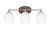 Toltec Lighting - 5913-BN-4021 - Three Light Bath Bar - Capri - Brushed Nickel