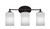 Toltec Lighting - 5913-MB-3001 - Three Light Bath Bar - Capri - Matte Black