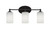 Toltec Lighting - 5913-MB-310 - Three Light Bath Bar - Capri - Matte Black