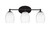 Toltec Lighting - 5913-MB-4021 - Three Light Bath Bar - Capri - Matte Black
