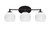Toltec Lighting - 5913-MB-4101 - Three Light Bath Bar - Capri - Matte Black