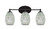 Toltec Lighting - 5913-MB-4165 - Three Light Bath Bar - Capri - Matte Black