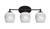 Toltec Lighting - 5913-MB-4811 - Three Light Bath Bar - Capri - Matte Black