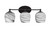Toltec Lighting - 5913-MB-4819 - Three Light Bath Bar - Capri - Matte Black
