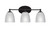 Toltec Lighting - 5913-MB-500 - Three Light Bath Bar - Capri - Matte Black