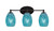 Toltec Lighting - 5913-MB-5055 - Three Light Bath Bar - Capri - Matte Black