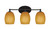 Toltec Lighting - 5913-MB-625 - Three Light Bath Bar - Capri - Matte Black
