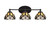 Toltec Lighting - 5913-MB-9435 - Three Light Bathroom Lighting - Capri - Matte Black