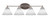 Toltec Lighting - 5914-BN-4051 - Four Light Bath Bar - Capri - Brushed Nickel