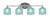 Toltec Lighting - 5914-BN-4615 - Four Light Bath Bar - Capri - Brushed Nickel