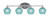 Toltec Lighting - 5914-BN-4625 - Four Light Bath Bar - Capri - Brushed Nickel