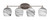 Toltec Lighting - 5914-BN-4819 - Four Light Bath Bar - Capri - Brushed Nickel