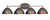 Toltec Lighting - 5914-BN-9955 - Four Light Bath Bar - Capri - Brushed Nickel