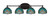 Toltec Lighting - 5914-MB-9925 - Four Light Bath Bar - Capri - Matte Black