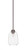 Toltec Lighting - 72-BN-4460 - One Light Pendant - Rocklin - Brushed Nickel