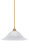 Toltec Lighting - 72-NAB-5881 - One Light Pendant - Stem - New Age Brass