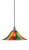 Toltec Lighting - 76-BN-767 - One Light Pendant - Stem - Brushed Nickel