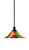 Toltec Lighting - 76-MB-764 - One Light Pendant - Stem - Matte Black
