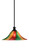 Toltec Lighting - 76-MB-767 - One Light Pendant - Stem - Matte Black